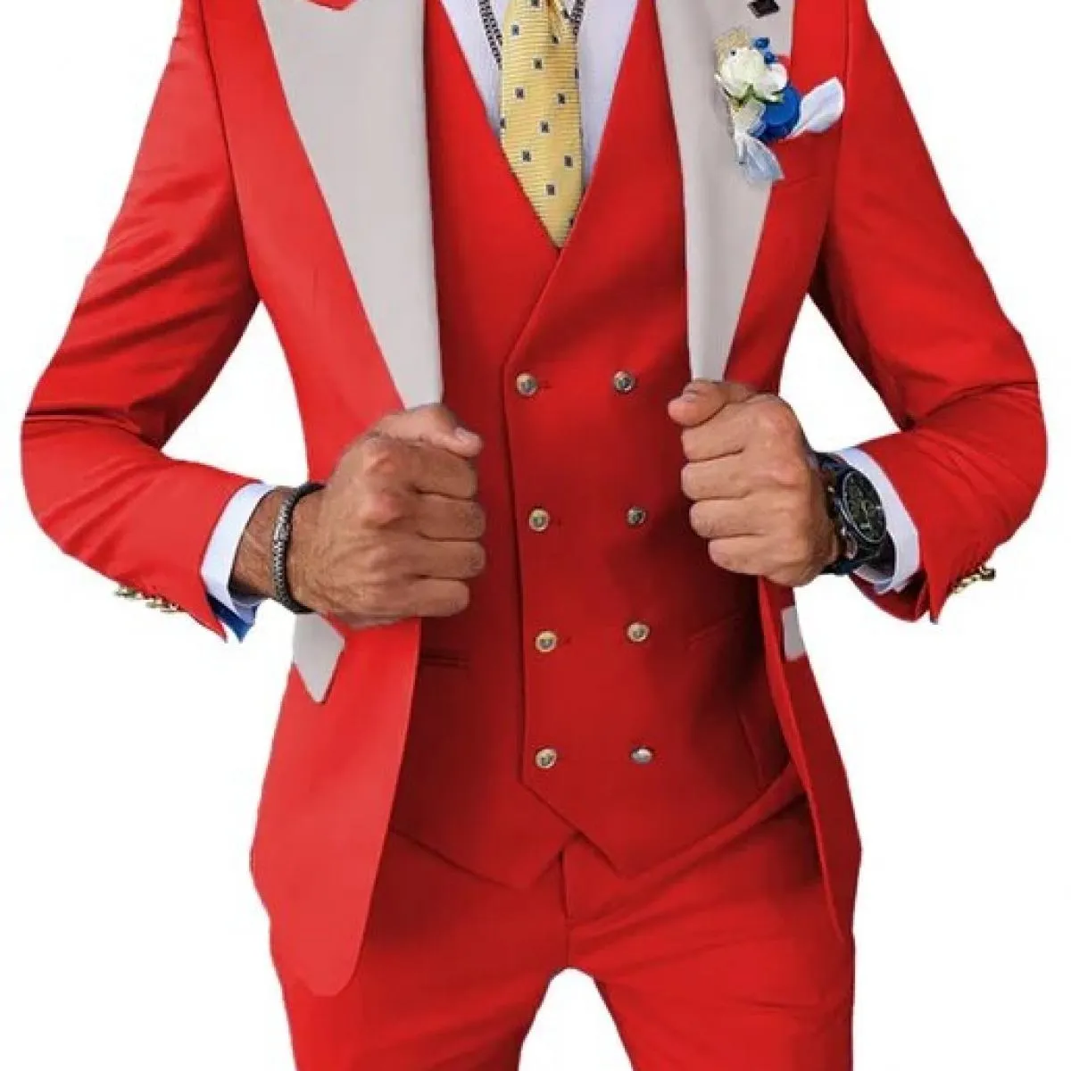 2023 Giacca da sposa Abito Blazer Cappotto Gilet Pantaloni da uomo Business Set da 3 pezzi Pantaloni da abito casual slim fit Gi