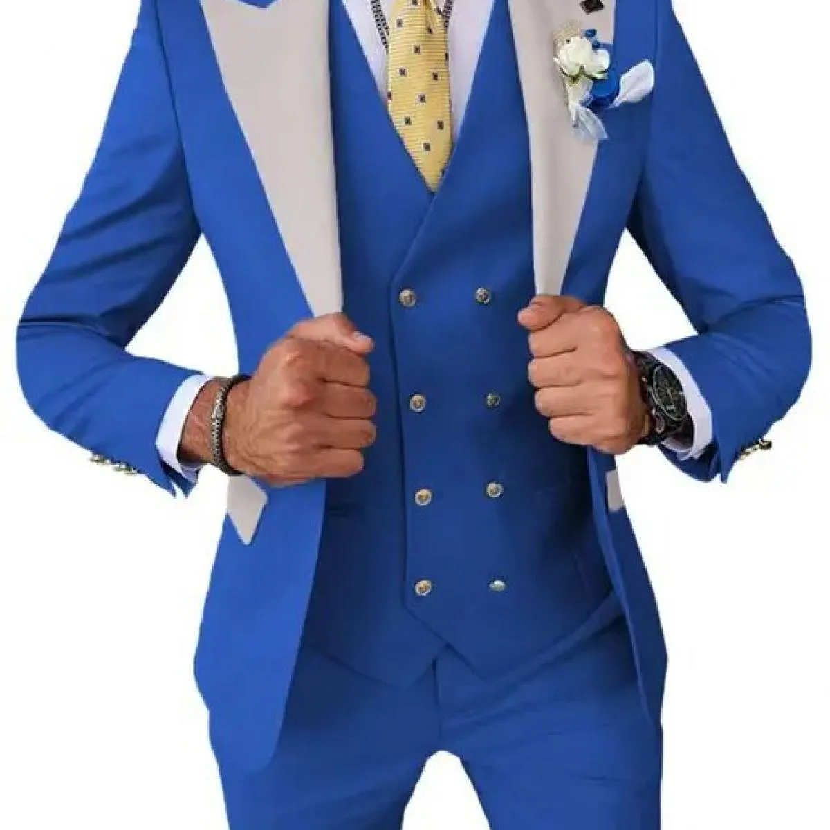 2023 Giacca da sposa Abito Blazer Cappotto Gilet Pantaloni da uomo Business Set da 3 pezzi Pantaloni da abito casual slim fit Gi