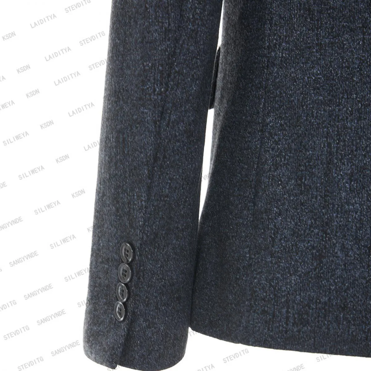 2023 moda nero e blu misto lettera modello uomo slim fit abiti da lavoro maschile di alta qualità 3 pezzi (giacche + gilet + pa
