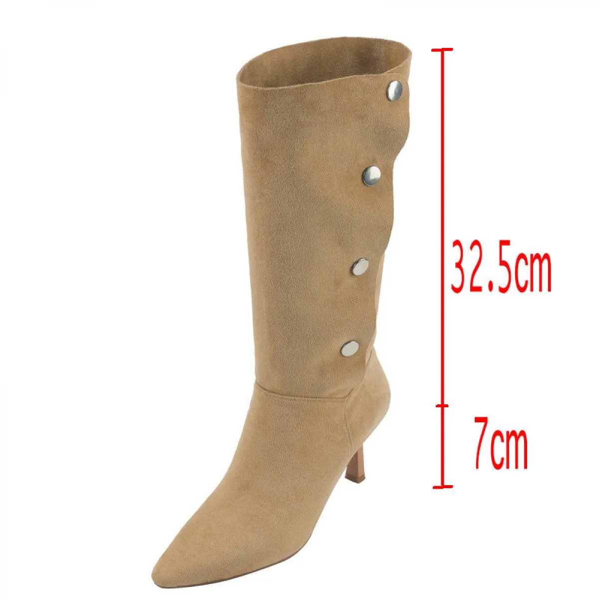 2024 Punta a punta Sottile Tacchi Alti Donne Stivali Al Ginocchio Autunno Inverno Fashion Party Scarpe Casual Donna Autunno Tagl
