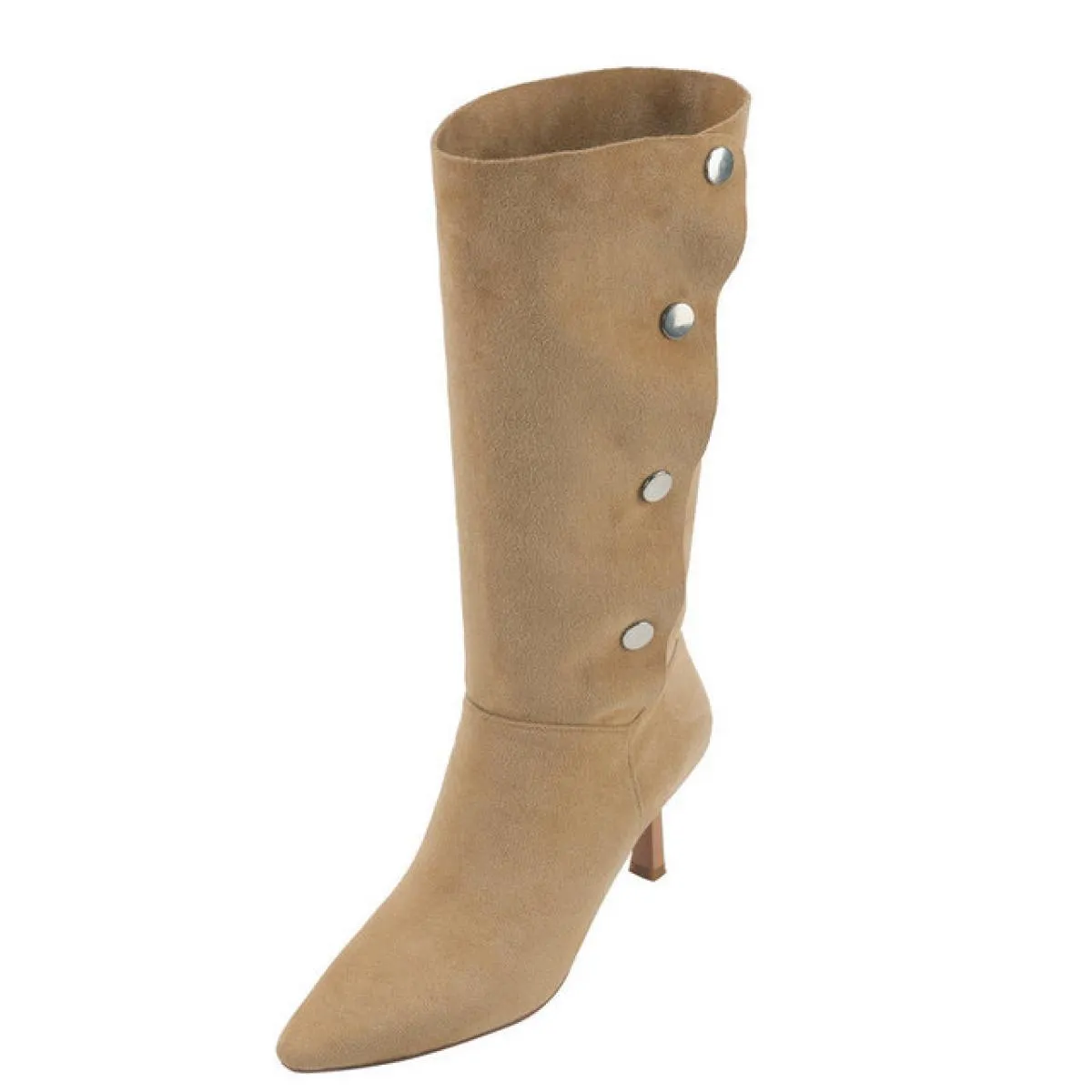 2024 Punta a punta Sottile Tacchi Alti Donne Stivali Al Ginocchio Autunno Inverno Fashion Party Scarpe Casual Donna Autunno Tagl