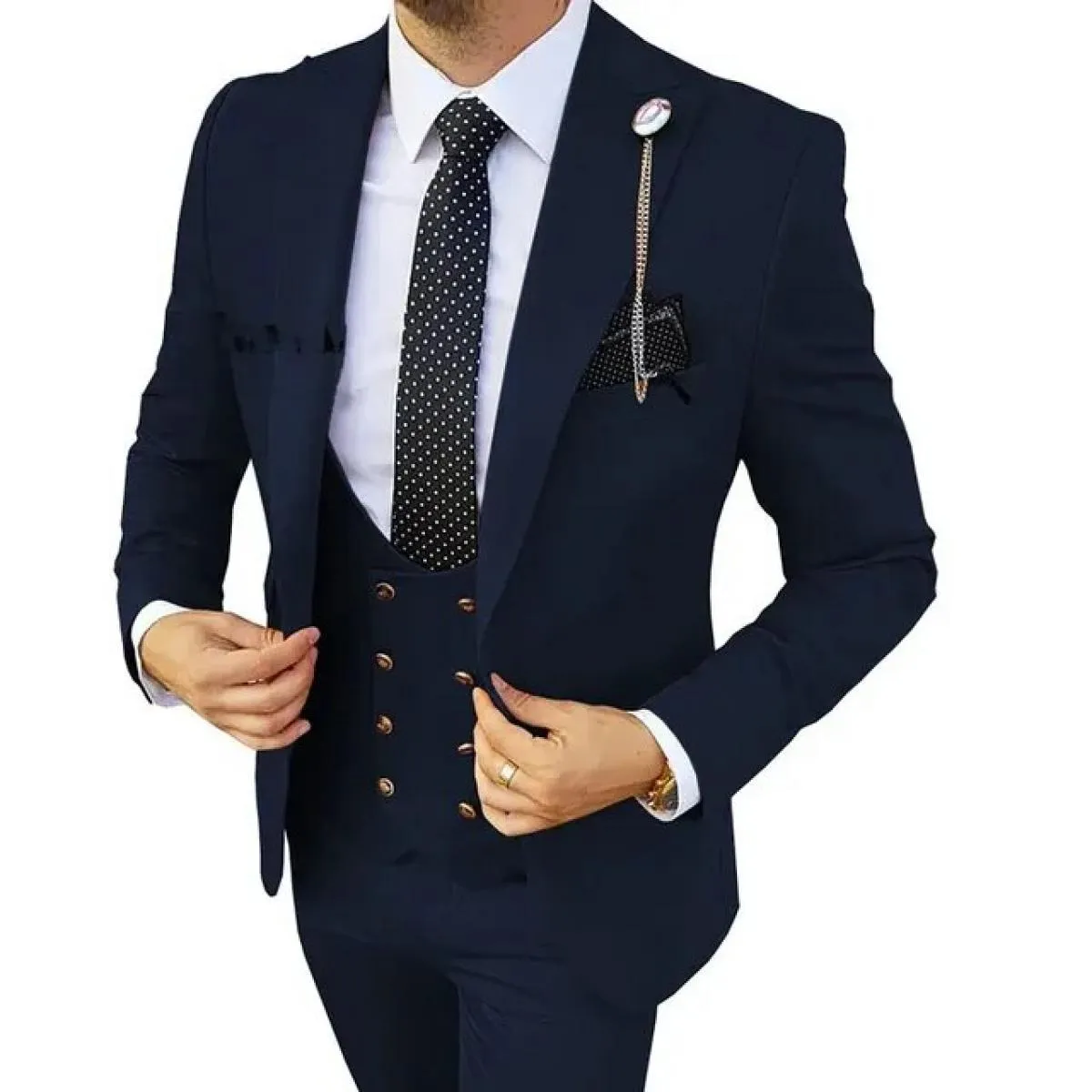 3 pezzi set blazer giacca pantaloni gilet / vestito da uomo 2023 New Business moda matrimonio vestiti host slim fit cappotto pan