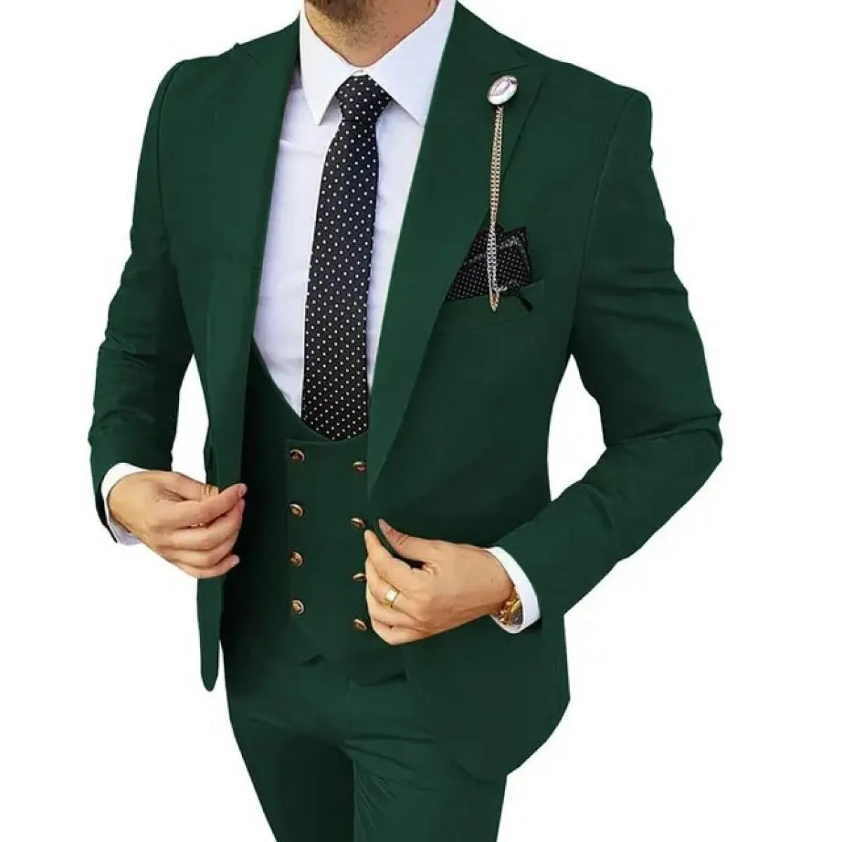 3 pezzi set blazer giacca pantaloni gilet / vestito da uomo 2023 New Business moda matrimonio vestiti host slim fit cappotto pan