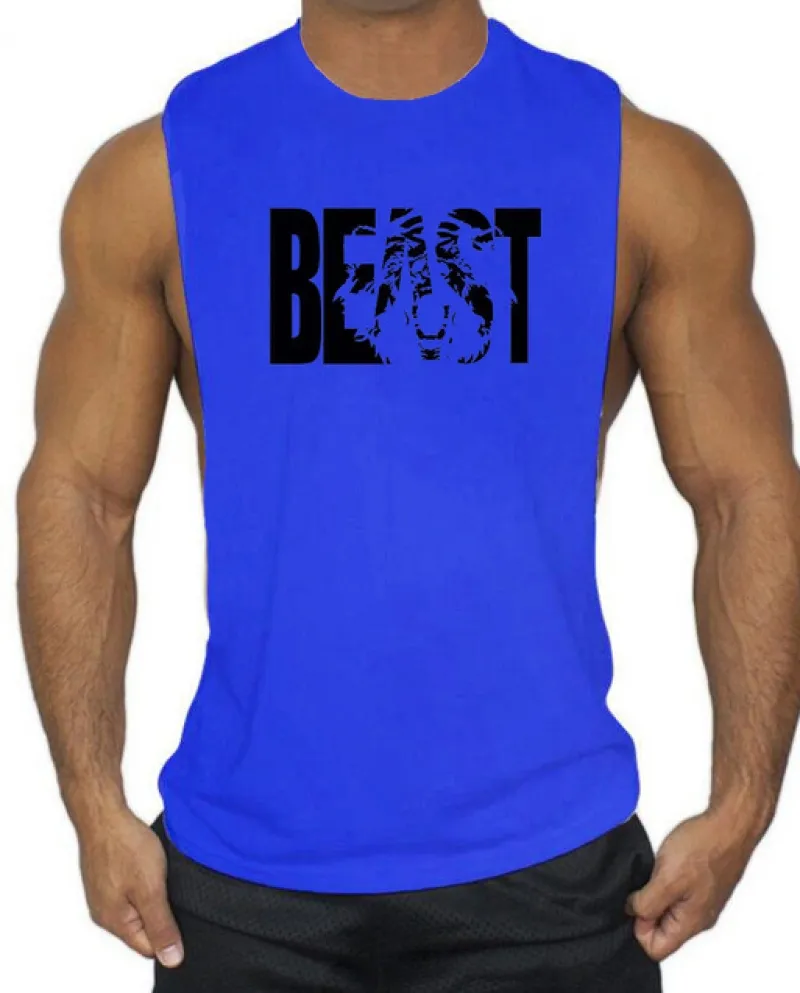 Abbigliamento da palestra Bodybuilding Fitness Uomo Canotta Allenamento Lettere Gilet Muscle Stringer Abbigliamento sportivo Can