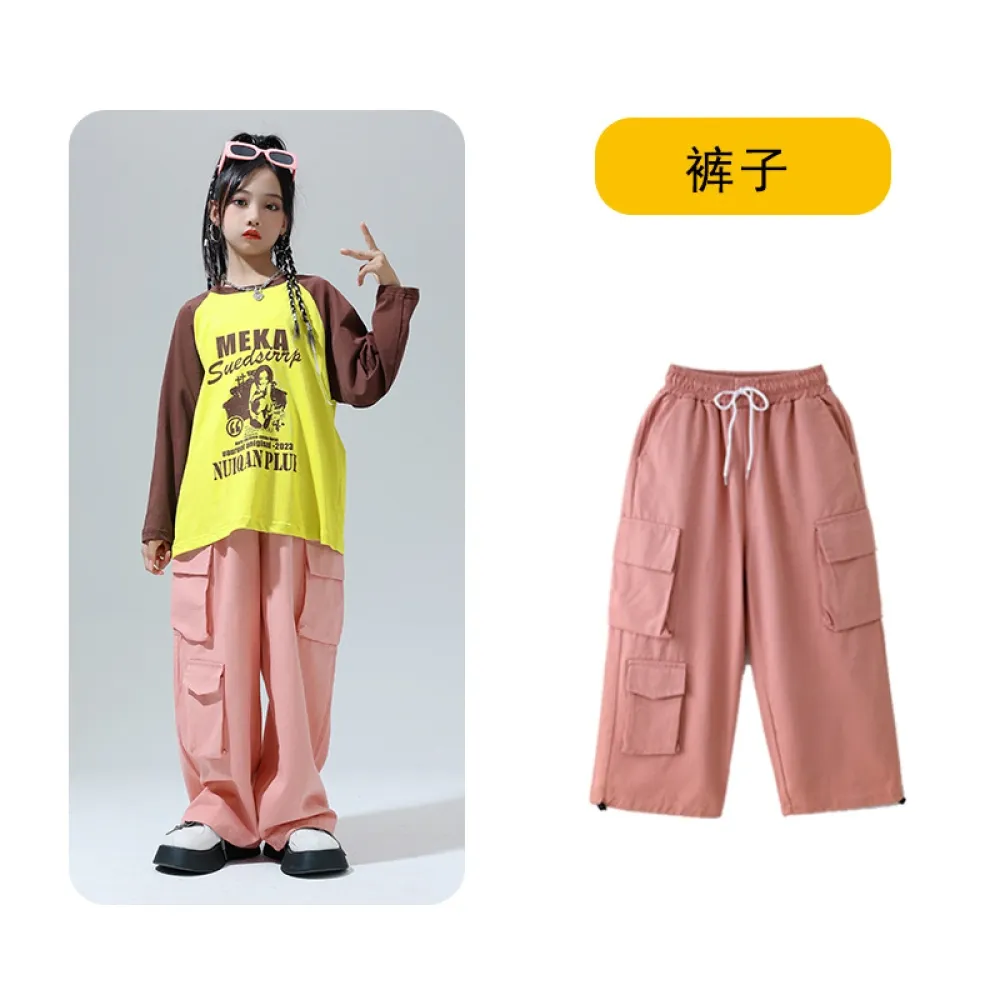 Abbigliamento da spettacolo per bambini, abbigliamento alla moda hip-hop, gilet hip-hop per ragazzi, set di batteria, spettacoli