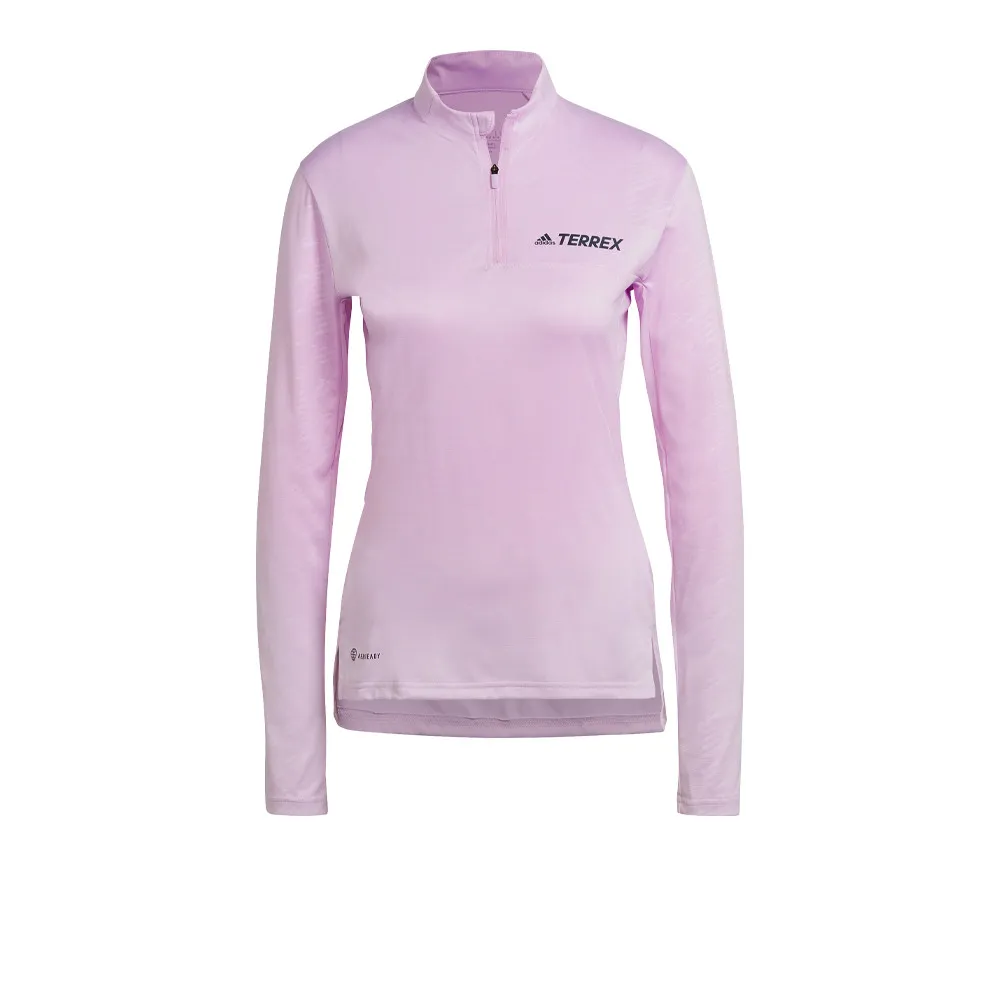 adidas Terrex Multi per donna Maglia con mezza cerniera