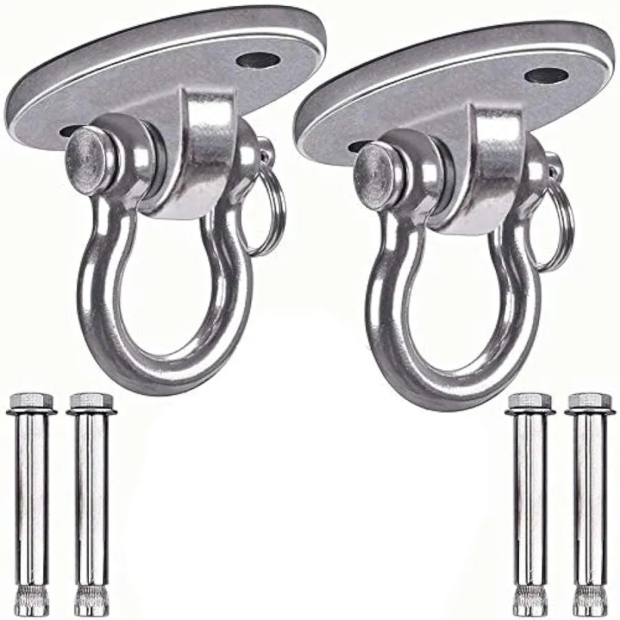 AFANGMQ Acciaio Inossidabile 304 Appendiabiti per oscillanti per impieghi Pesanti Set da 250 kg capacità per Swing e Yoga Sedia 