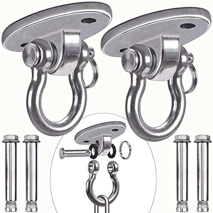 AFANGMQ Acciaio Inossidabile 304 Appendiabiti per oscillanti per impieghi Pesanti Set da 250 kg capacità per Swing e Yoga Sedia 