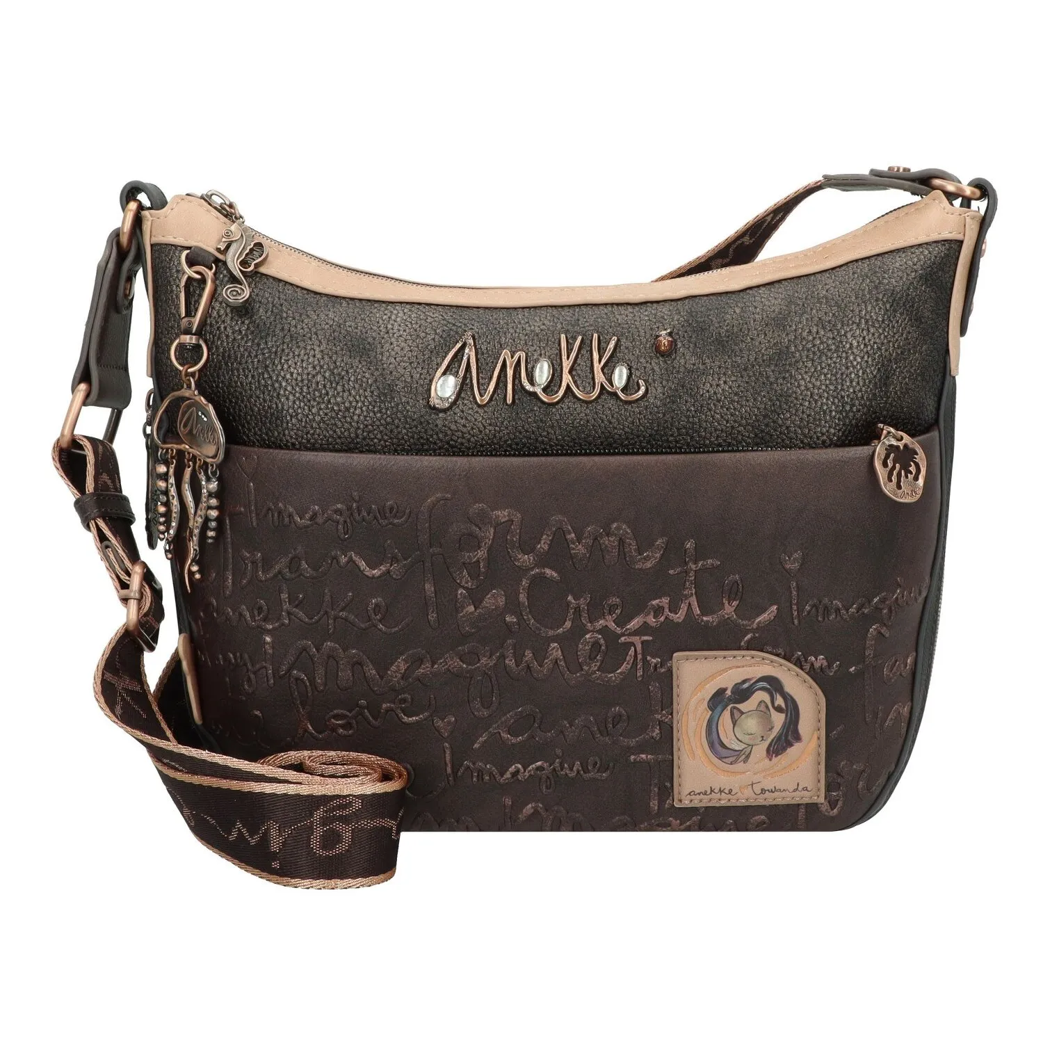 Anekke Land Borsa a tracolla 33 cm con piega di espansione