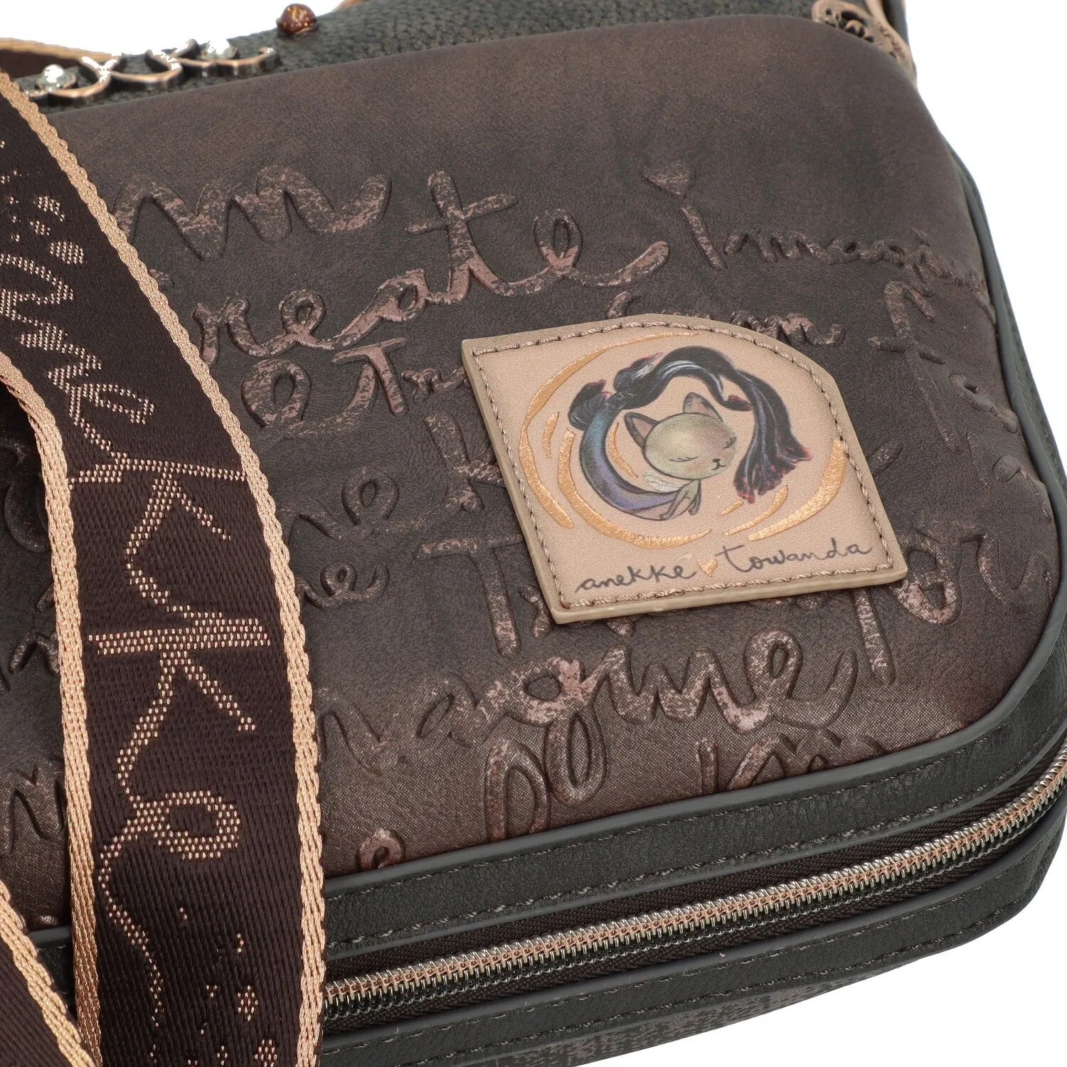 Anekke Land Borsa a tracolla 33 cm con piega di espansione
