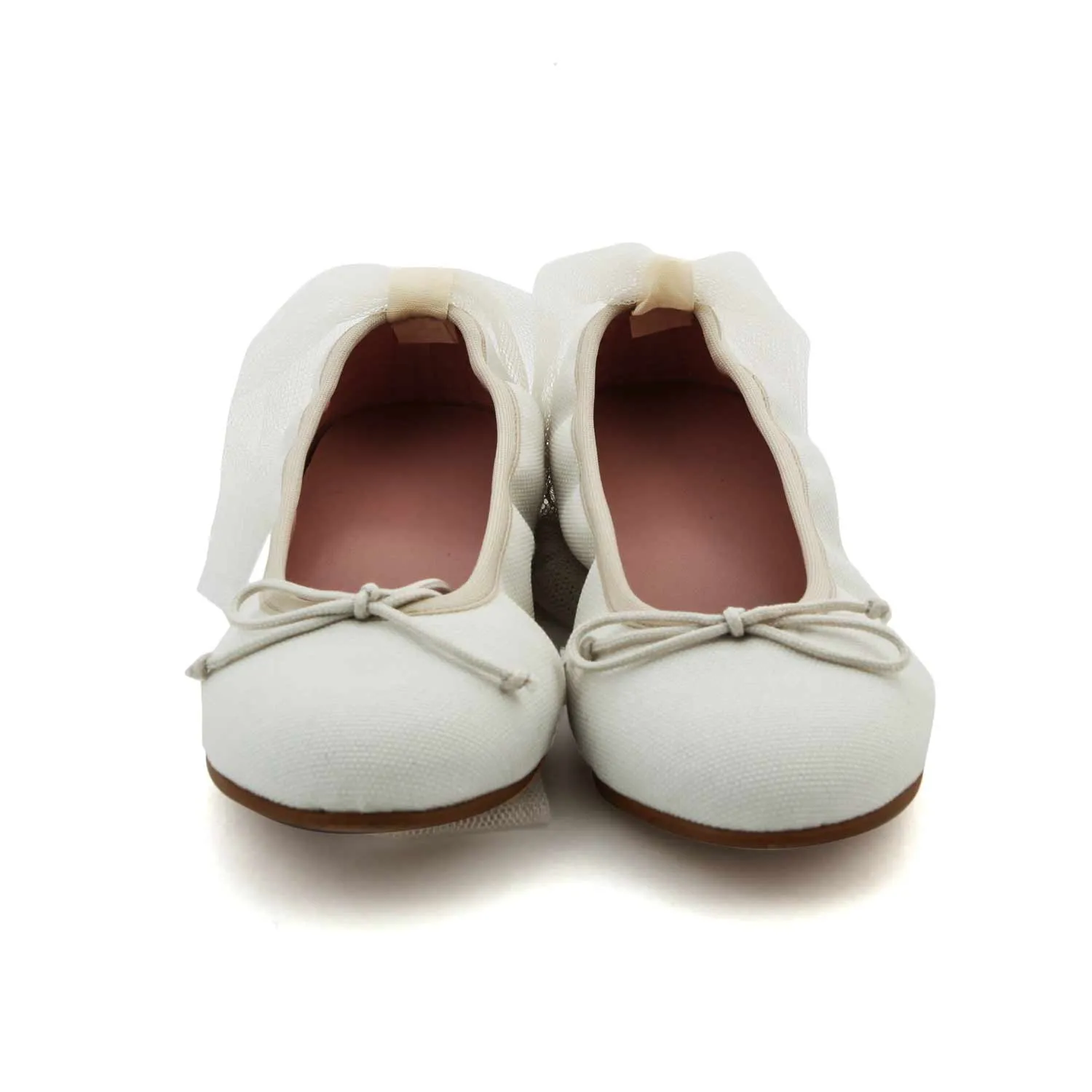 Ballerine Bianche Con Tulle Bambina E Teen