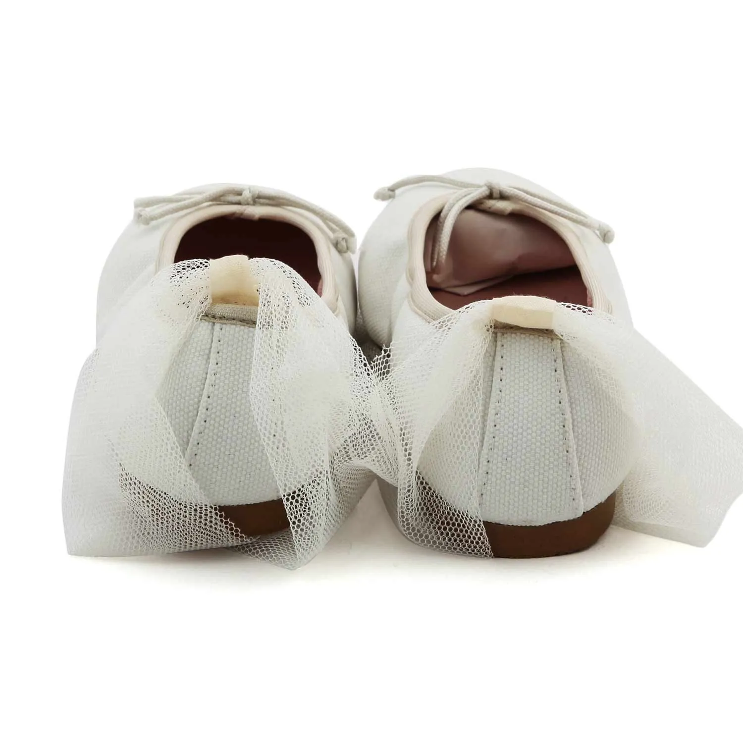 Ballerine Bianche Con Tulle Bambina E Teen