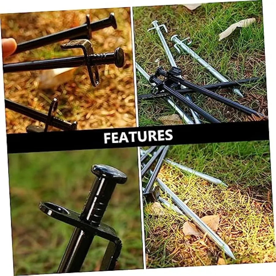 BESPORTBLE 8 Pezzi Chiodo Da Terra Tenda Accessori Da Campeggio Accessorio Da Escursionismo Multiuso Paletti Per Carichi Pesanti