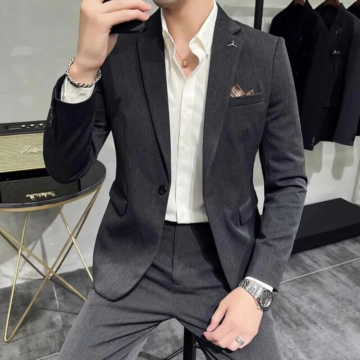 Blazer Giacca Pantaloni Gilet Nuovo colore Abito da uomo 3 pezzi Abito da uomo 3 pezzi Abiti da uomo 2023