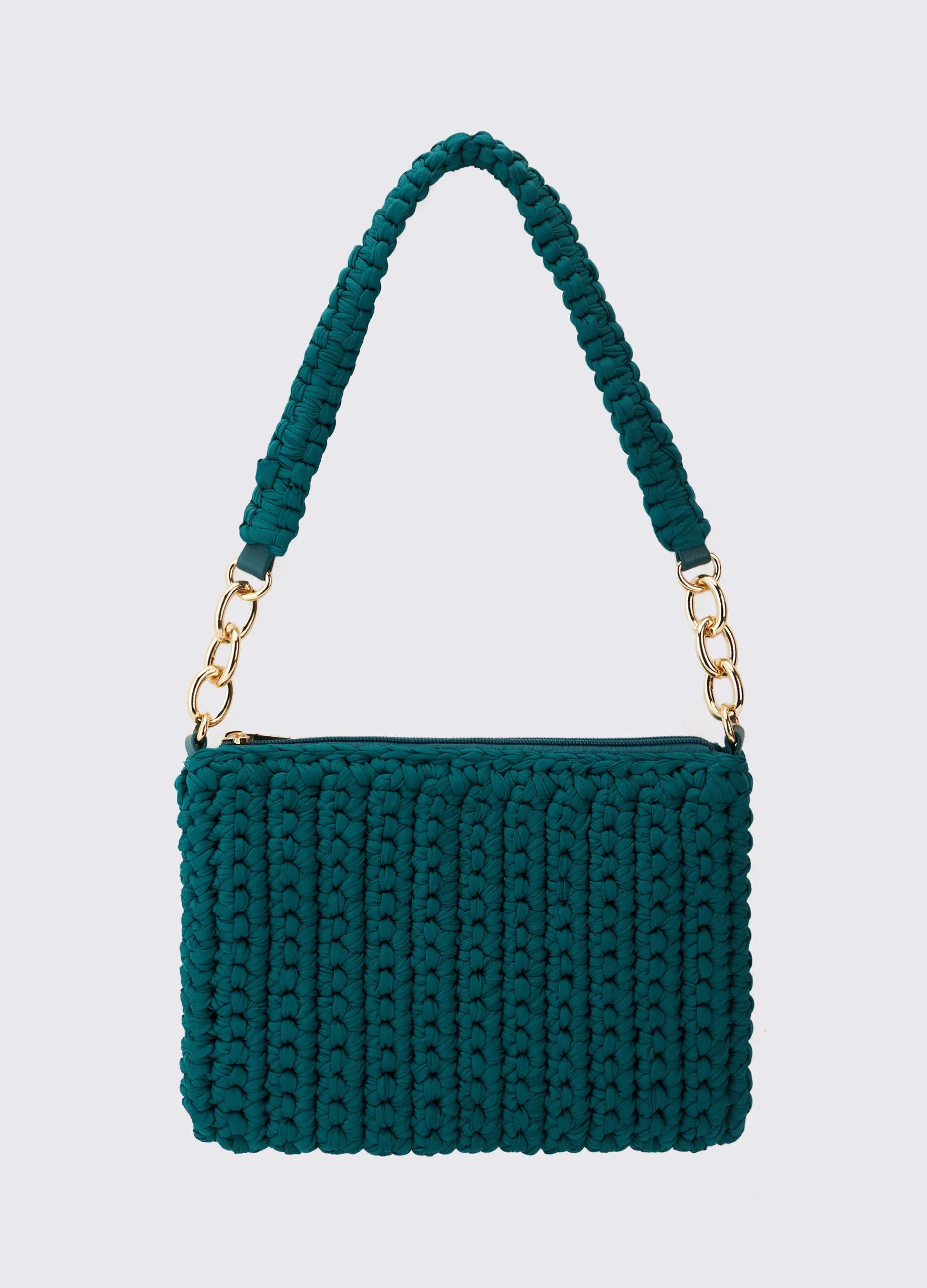 Borsa a mano in crochet donna