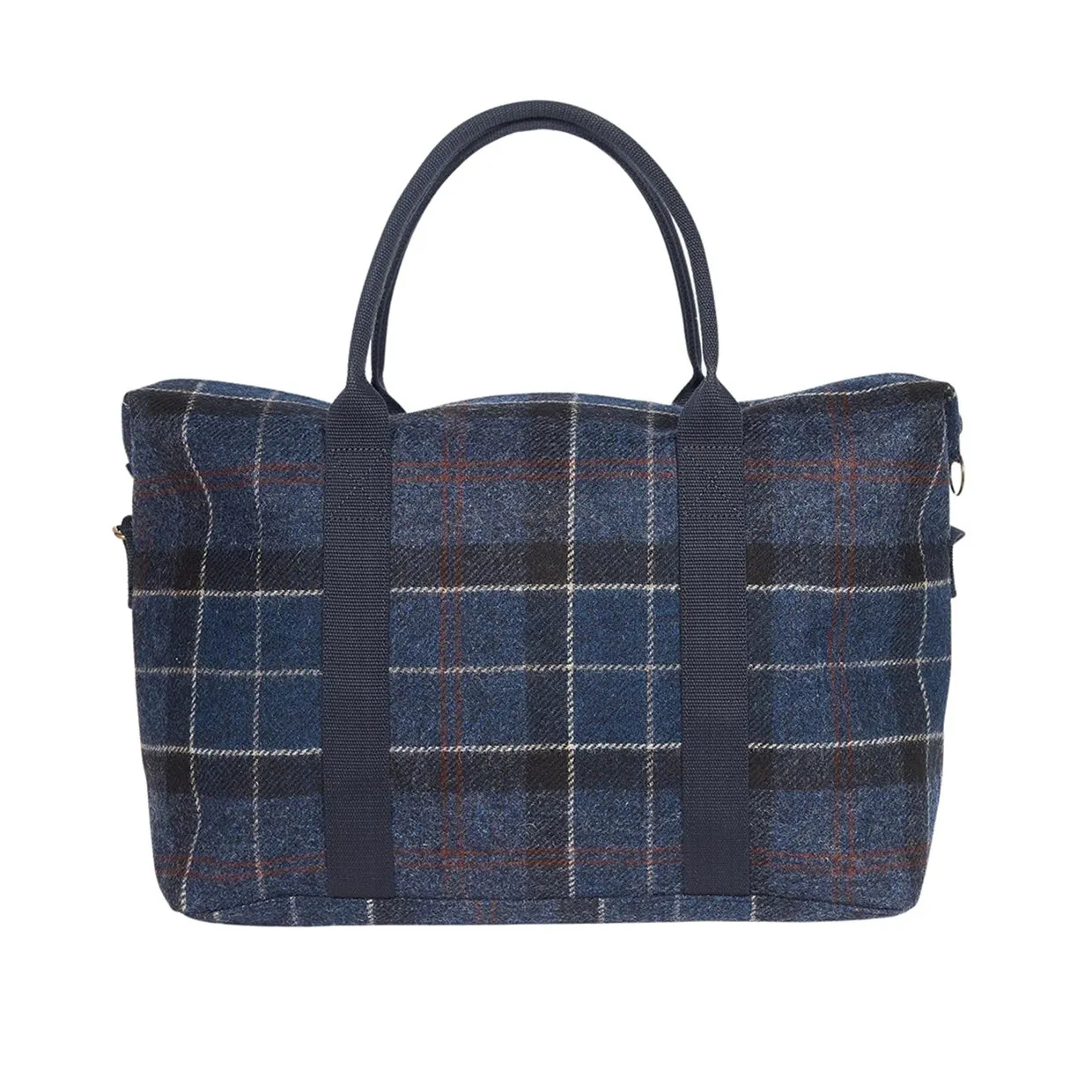 Borsa Barbour Teviot Tartan Holdall Blu