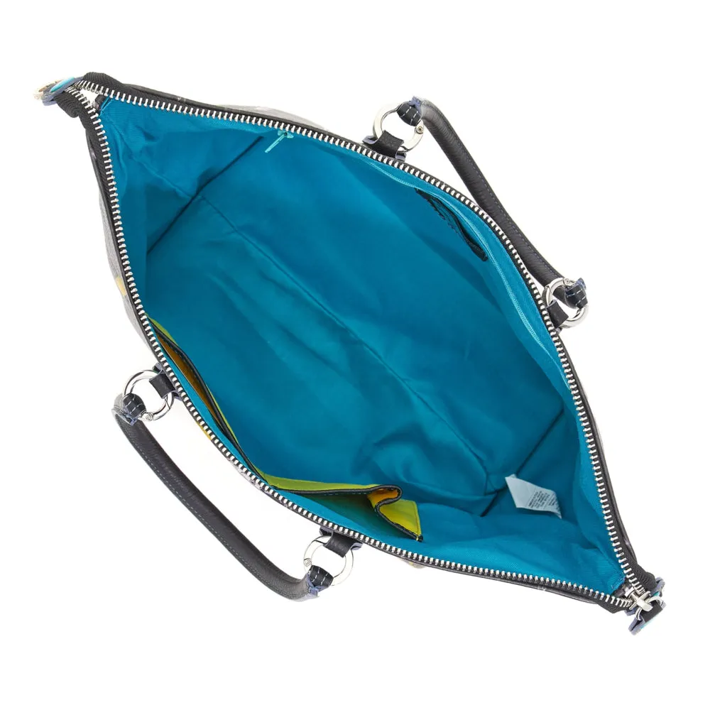 Borsa Donna a Mano con Tracolla GABS G3 PLUS Trasformabile in Pelle stampa Hell Gate Bridge Large