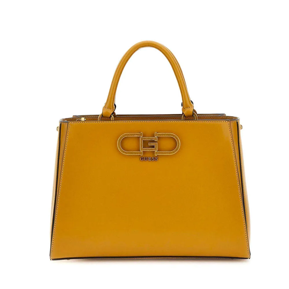 Borsa Donna a Mano con Tracolla GUESS Linea Fleet Colore Mustard