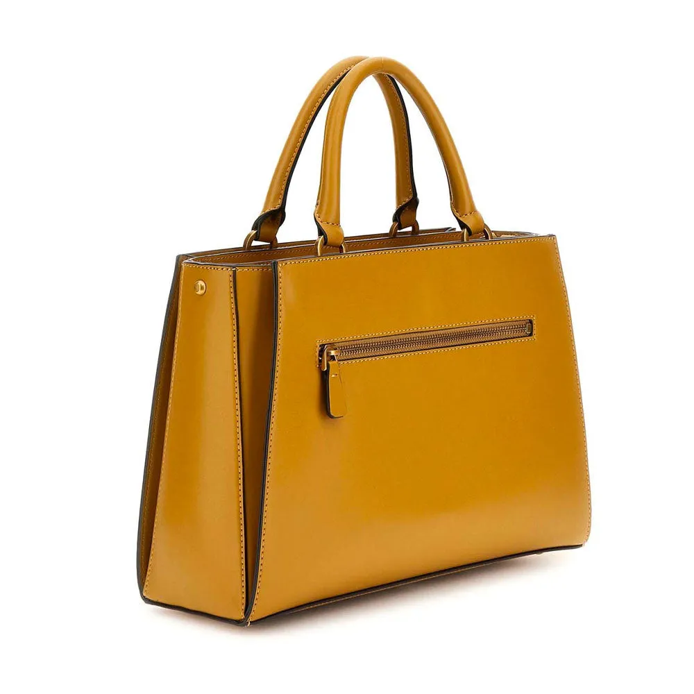 Borsa Donna a Mano con Tracolla GUESS Linea Fleet Colore Mustard