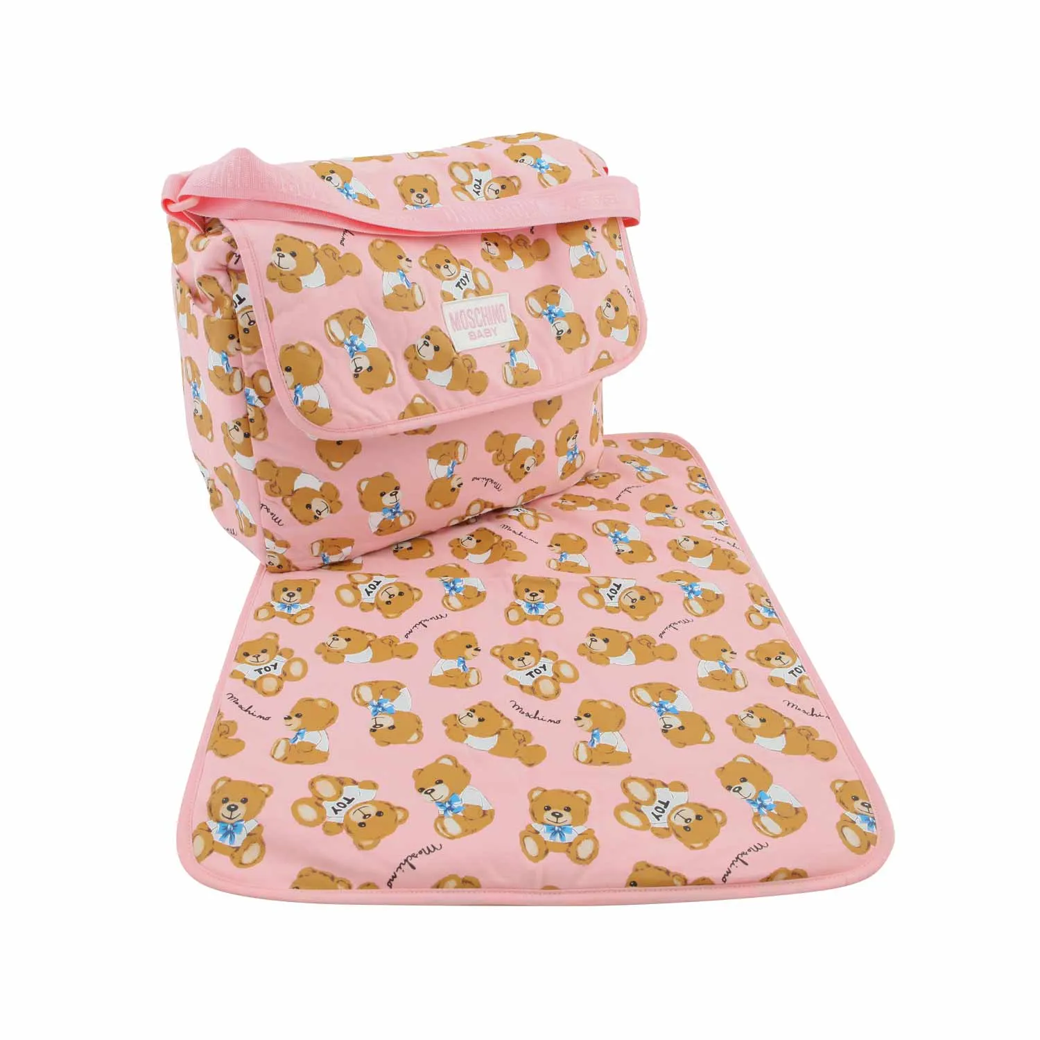Borsa Fasciatoio Teddy Bear Rosa Neonata