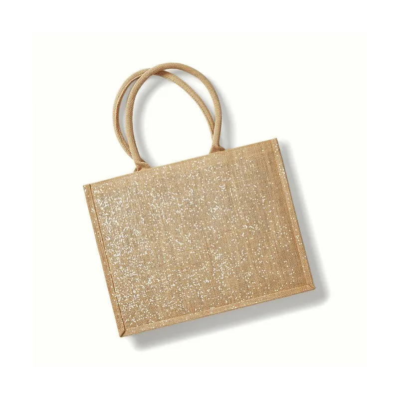 Borsa in juta luccicante