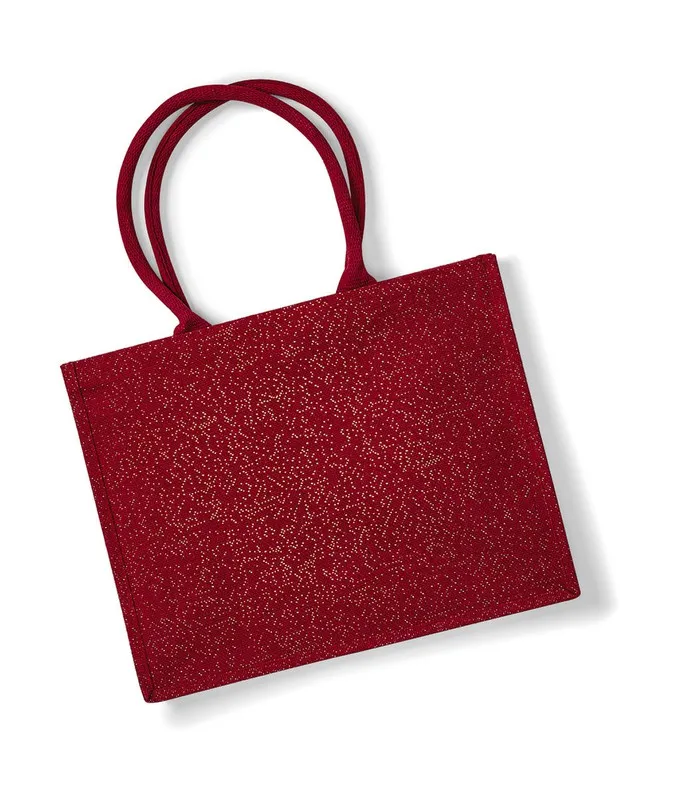 Borsa in juta luccicante