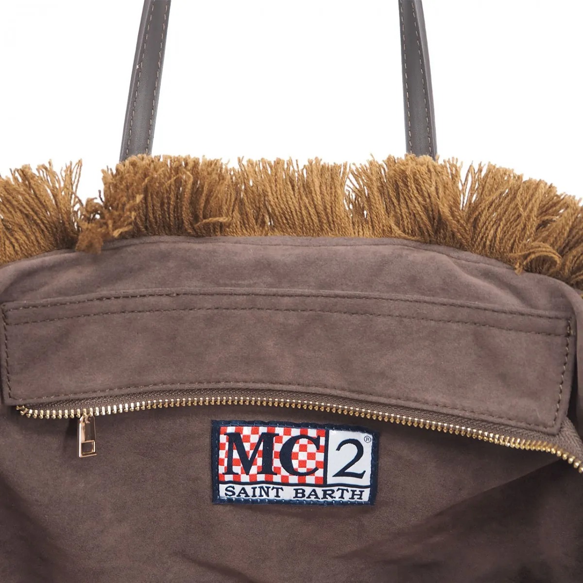 Borsa Vanity Braid Tricot Marrone