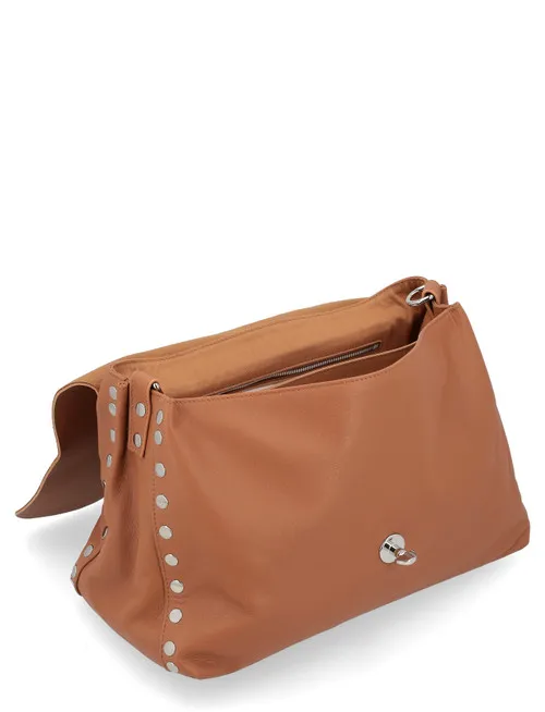 Borsa Zanellato Postina Piuma Knot M color cuoio