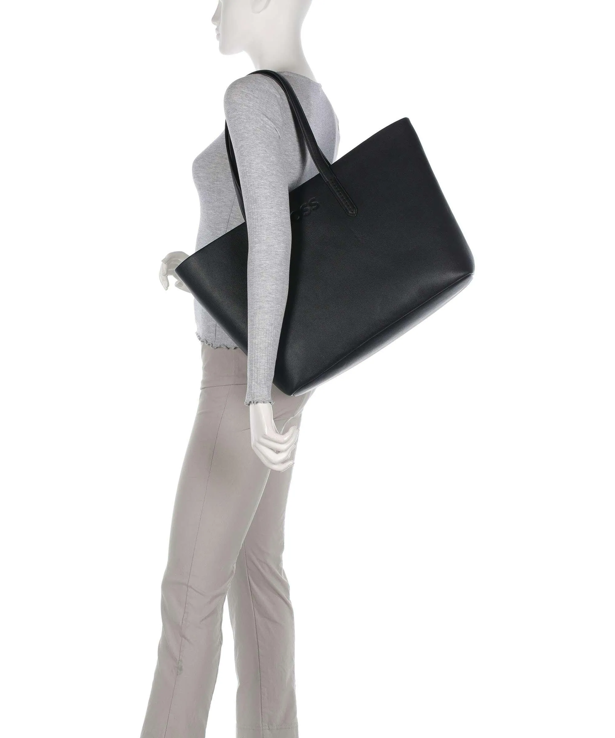  BOSS Addison Borsa shopper pelle sintetica nero  