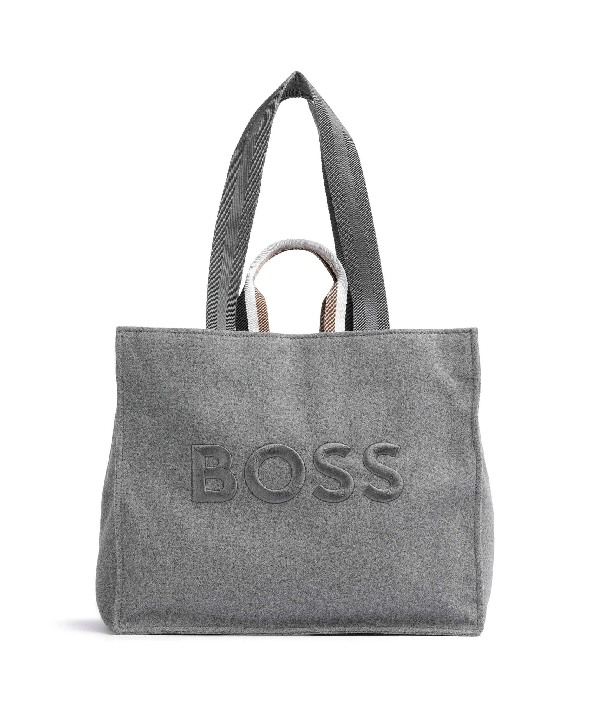  BOSS Deva Borsa shopper poliestere riciclato grigio  