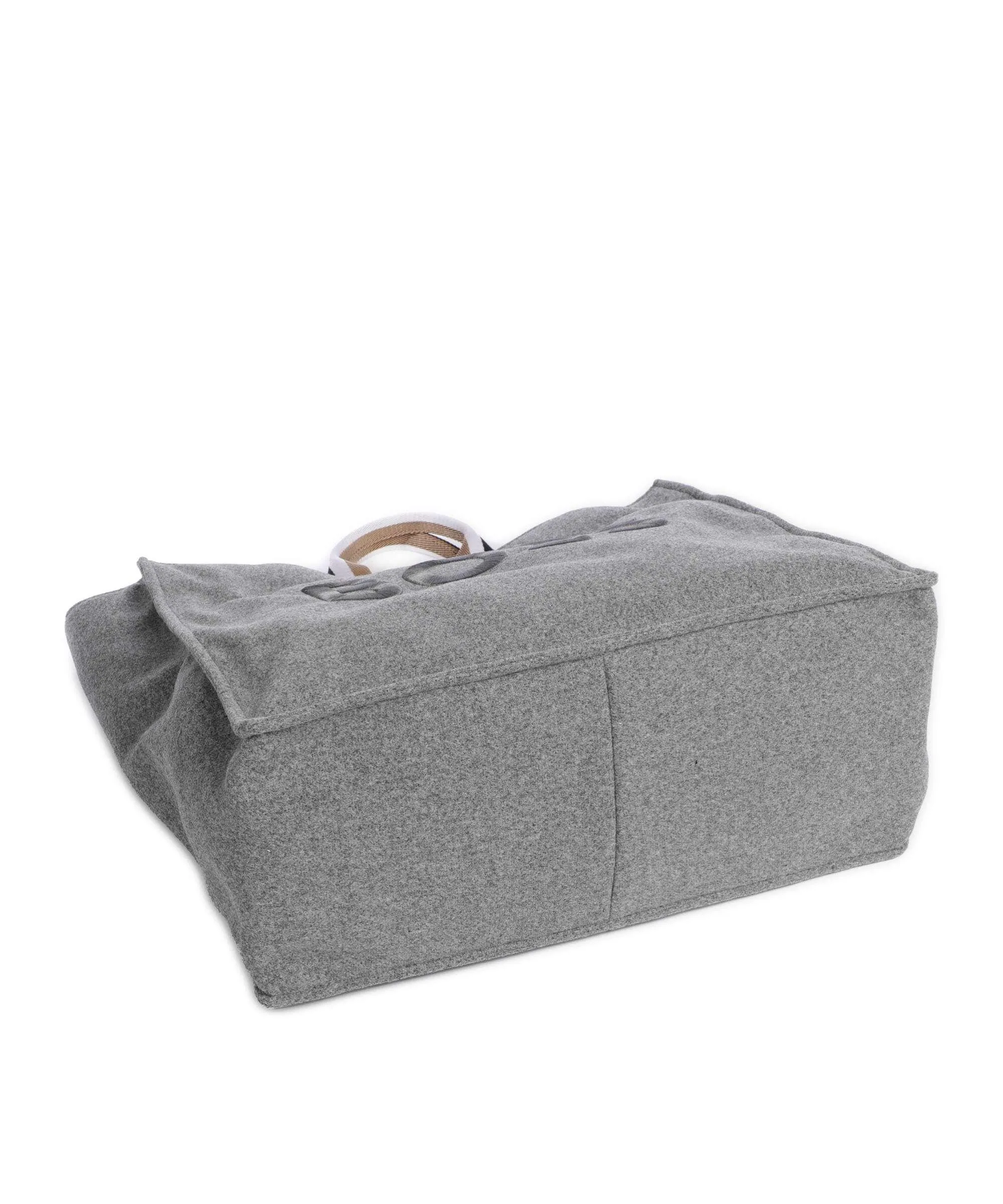  BOSS Deva Borsa shopper poliestere riciclato grigio  