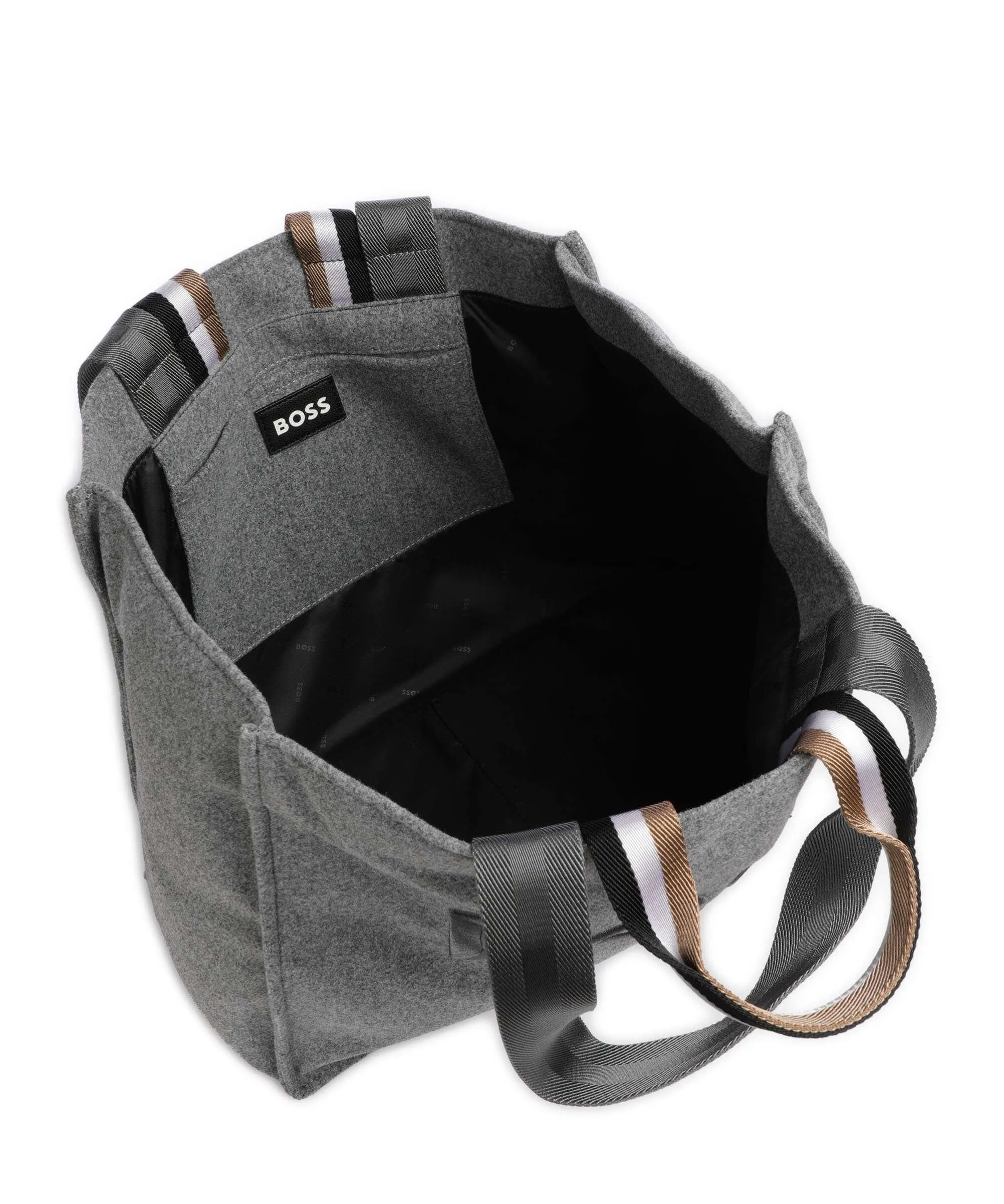  BOSS Deva Borsa shopper poliestere riciclato grigio  