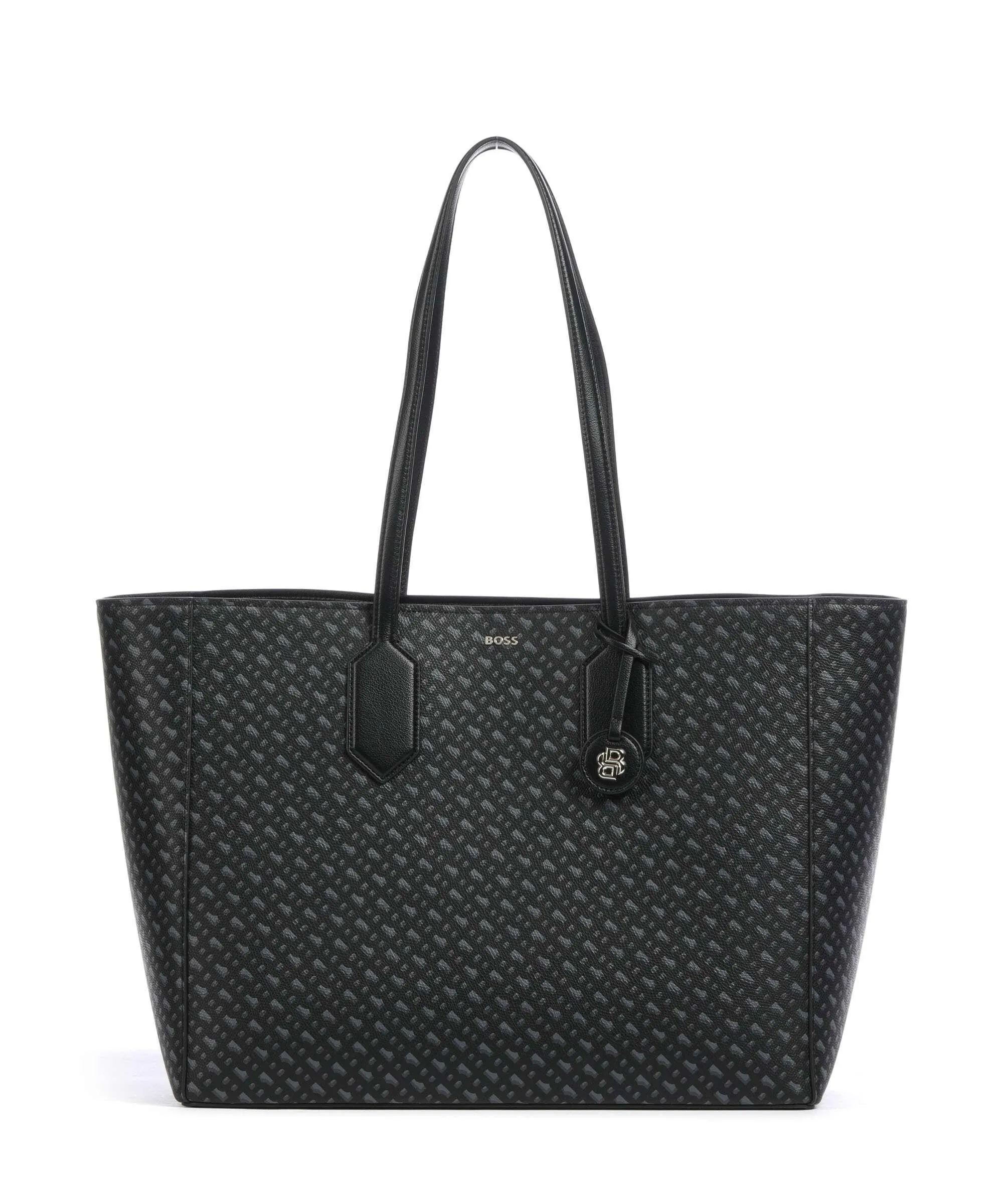  BOSS Liriel Borsa shopper pelle sintetica nero/grigio  