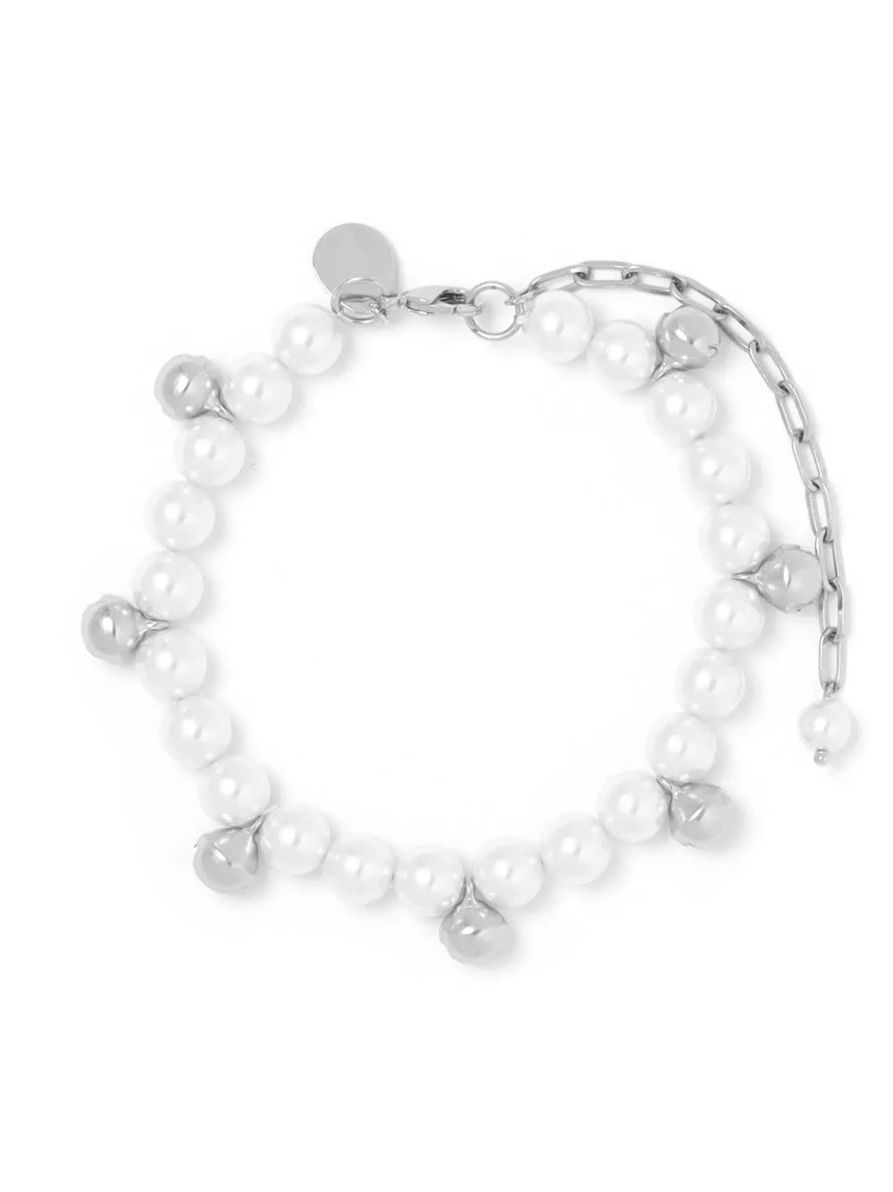 Bracciale con perle finte in bianco di Simone rocha - unisex