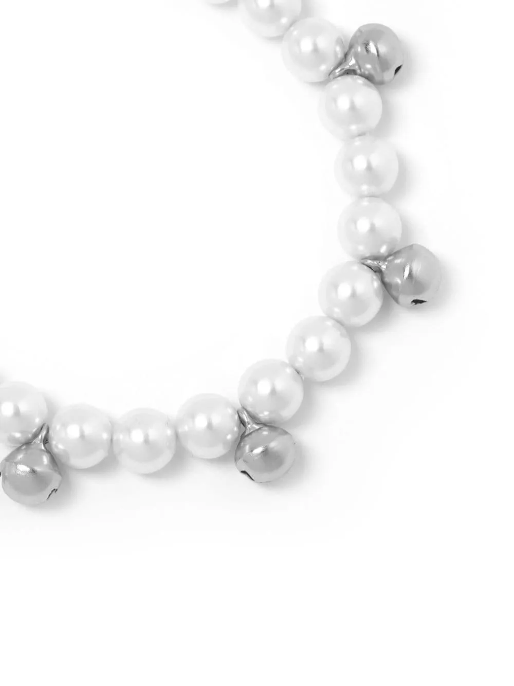 Bracciale con perle finte in bianco di Simone rocha - unisex