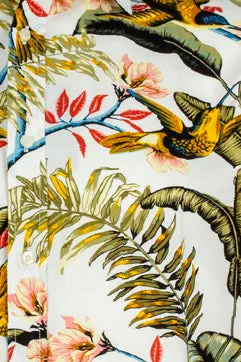 Camicia manica corta con stampa floreale
