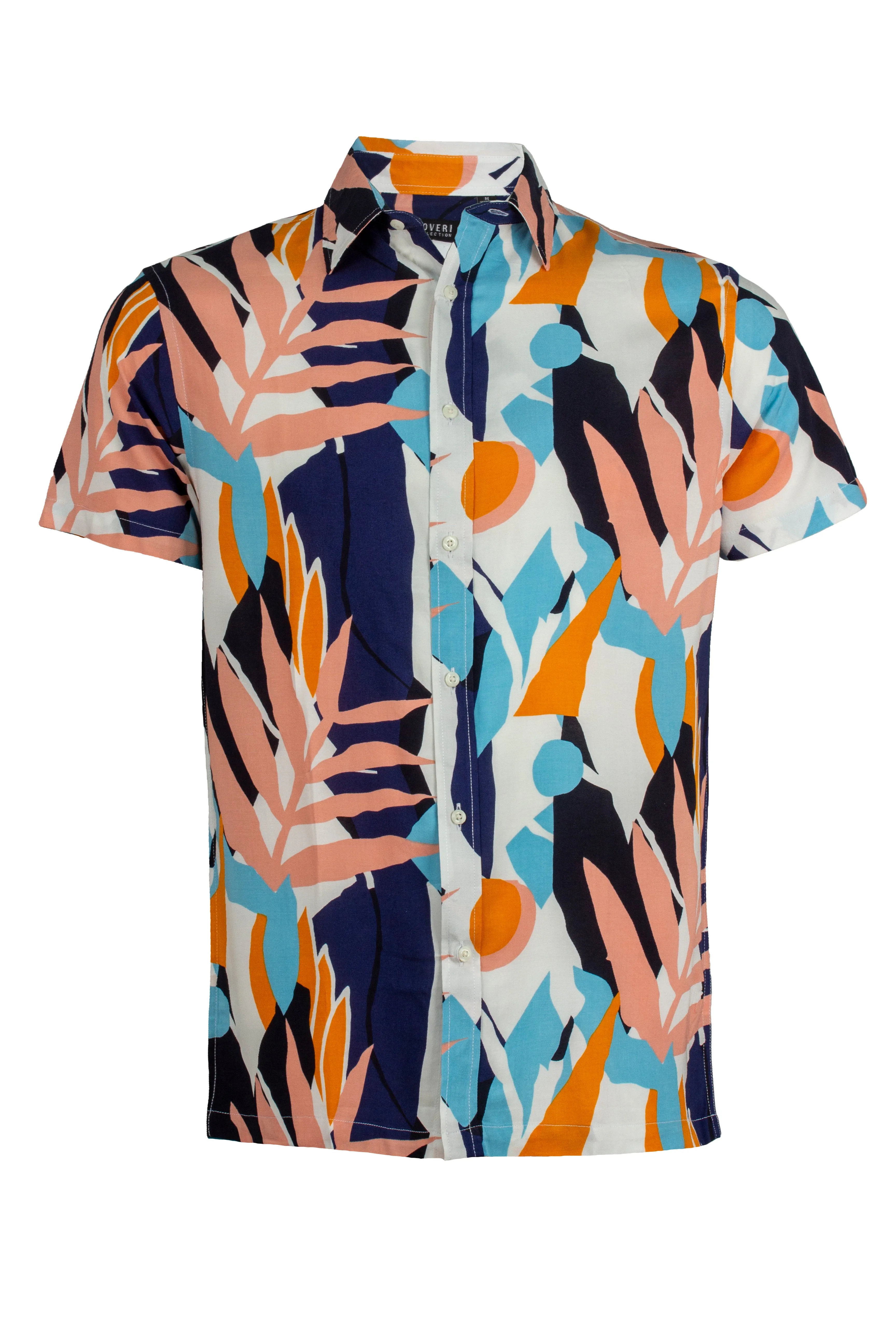 Camicia manica corta con stampa floreale