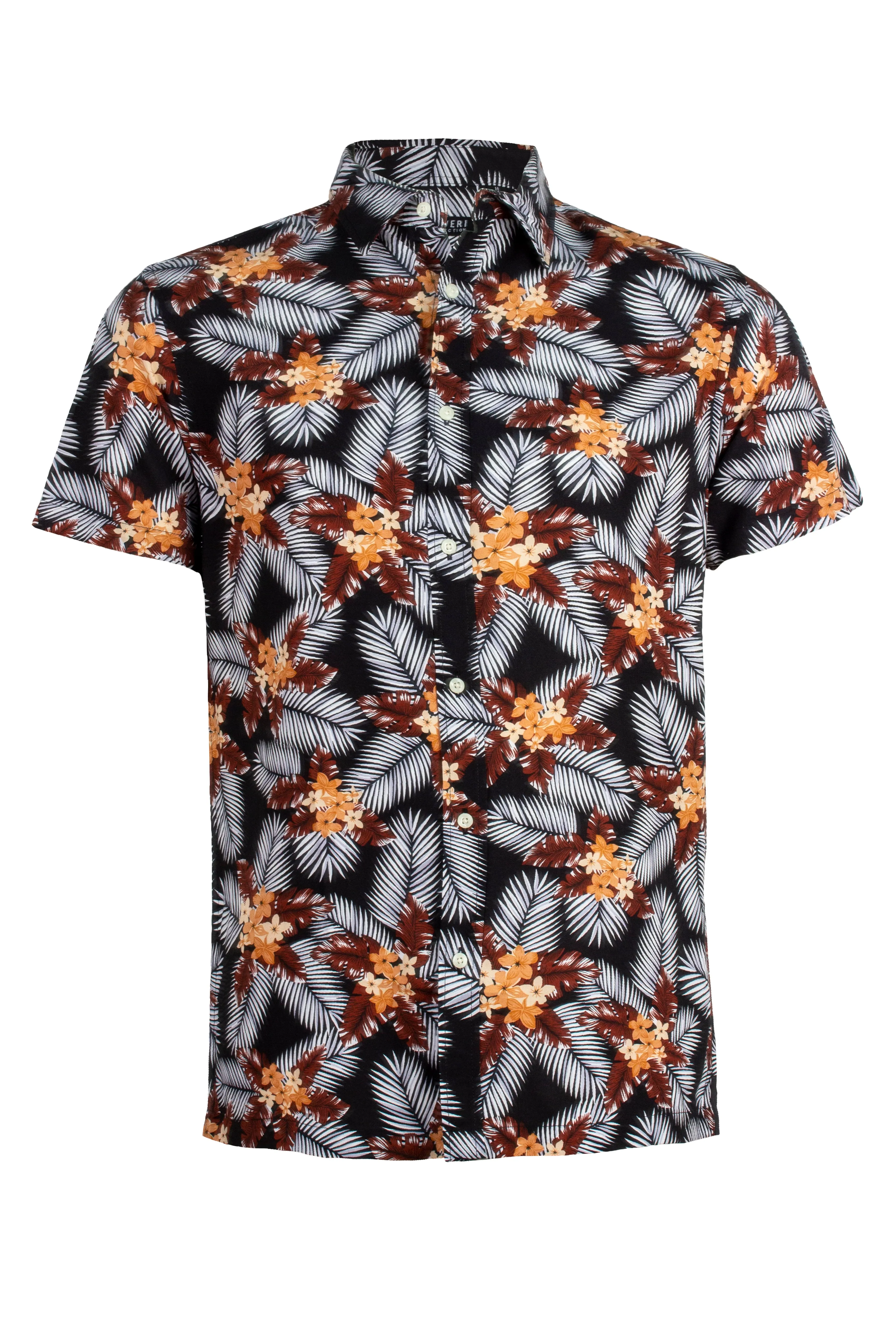 Camicia manica corta con stampa floreale