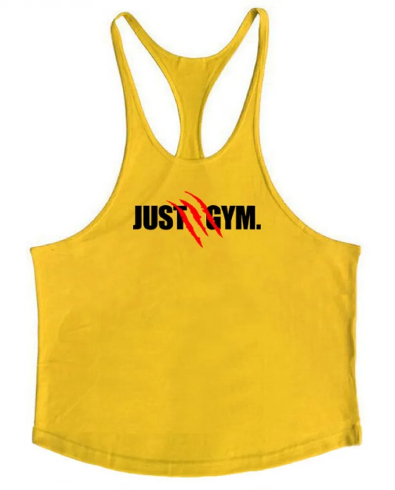Canotta da uomo estiva Just Gyms Canotta Bodybuilding in cotone senza maniche Gilet fitness di marca Muscolo maschile Moda per i