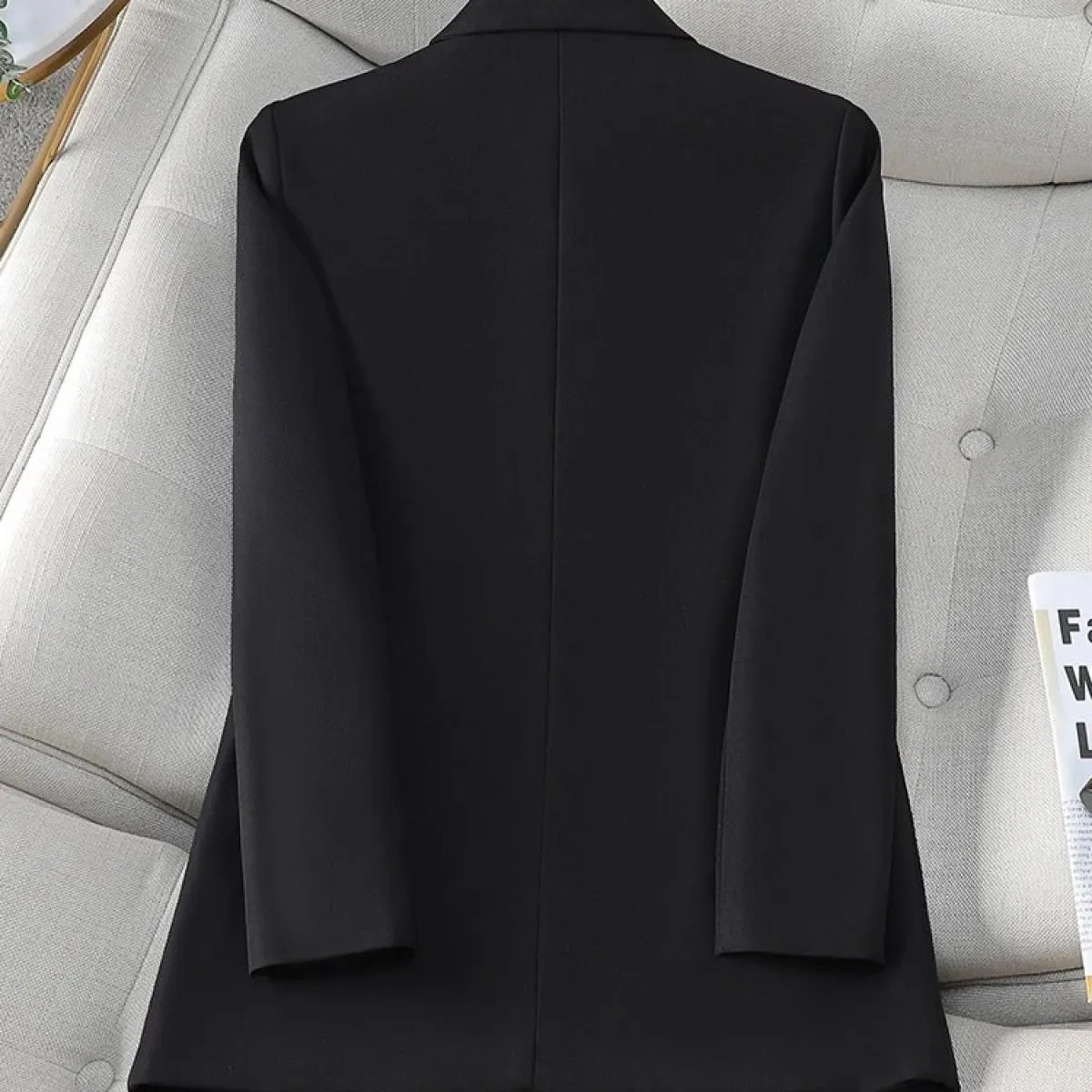 Cappotto blazer allentato da donna autunno inverno nuovo arrivo caffè nero rosa giacca da donna monopetto a maniche lunghe femmi