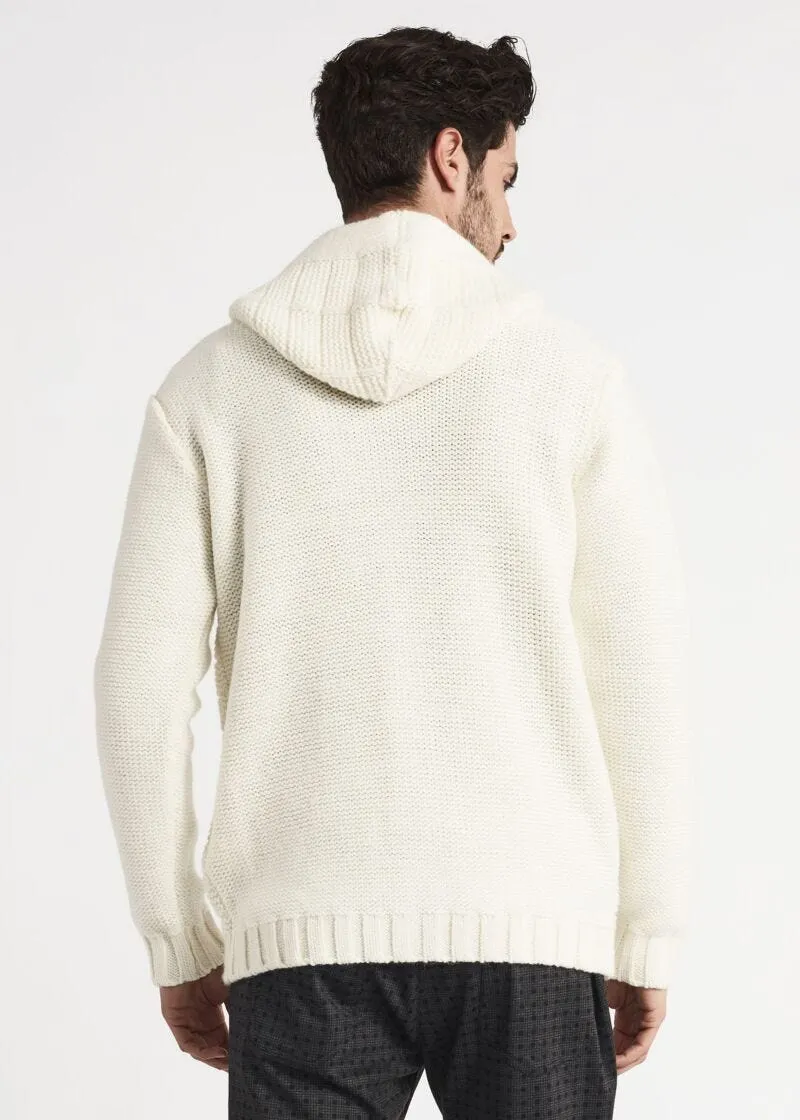 Cardigan con cappuccio