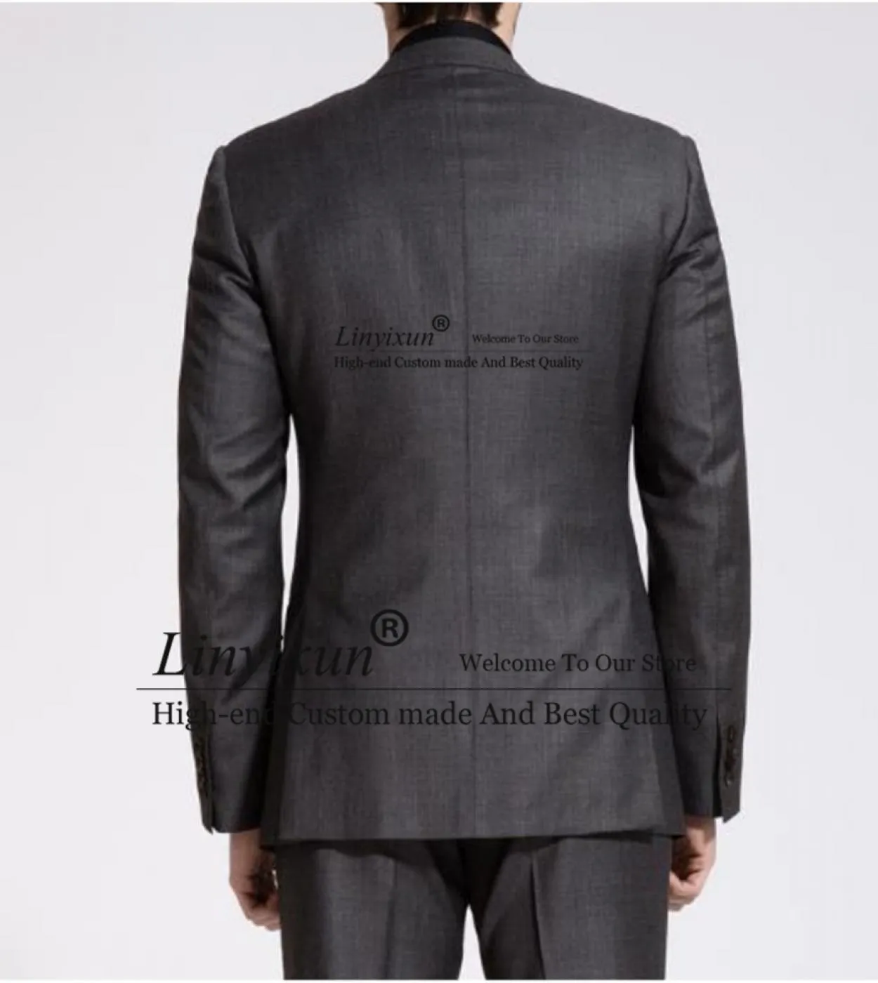 Classico nero slim fit abiti da uomo formale business blazer matrimonio sposo smoking banchetto 3 pezzi giacca gilet pantaloni T