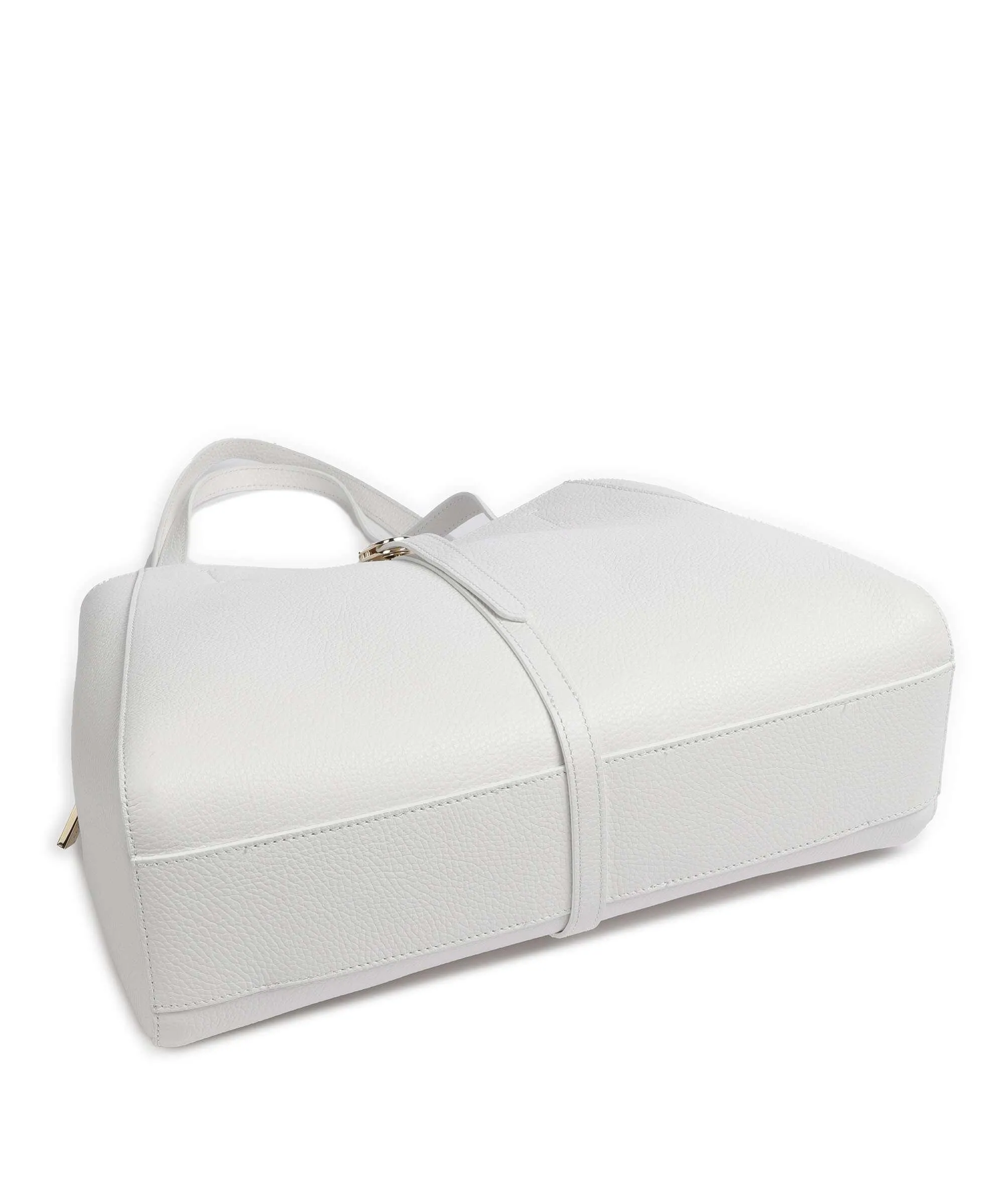  Coccinelle Chara Borsa shopper pelle granulata bianco  