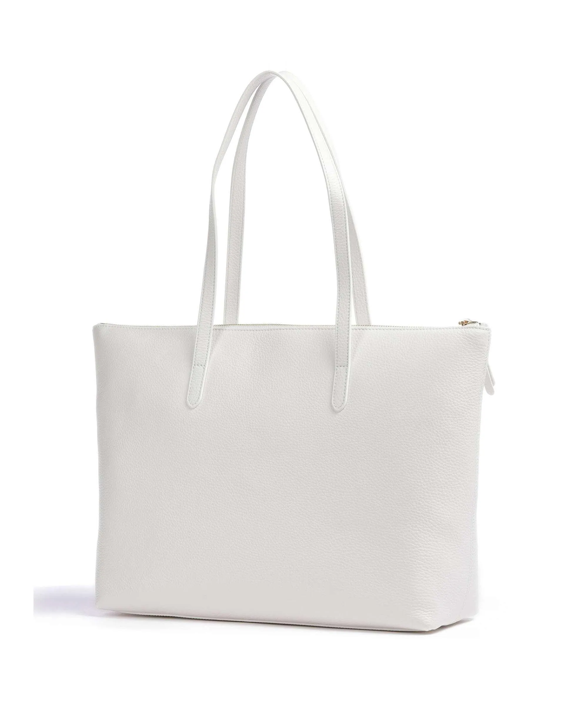  Coccinelle Gleen Borsa shopper pelle granulata bianco  