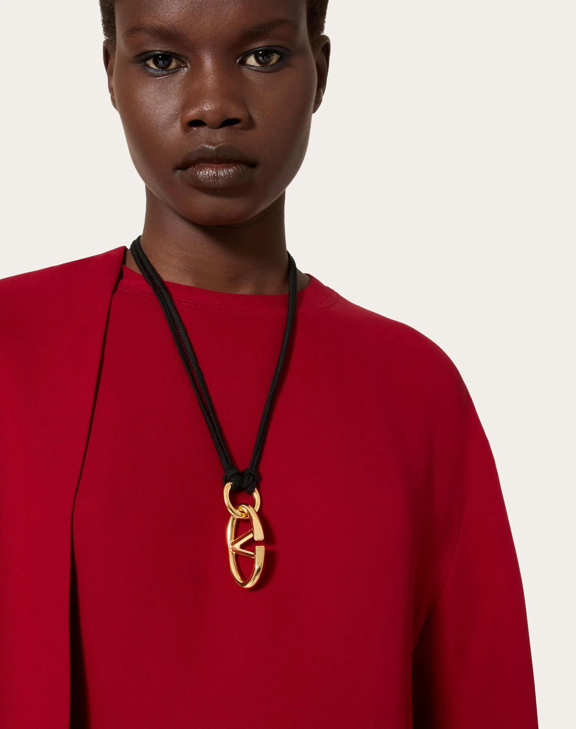 COLLANA VLOGO THE BOLD EDITION IN CORDA E METALLO