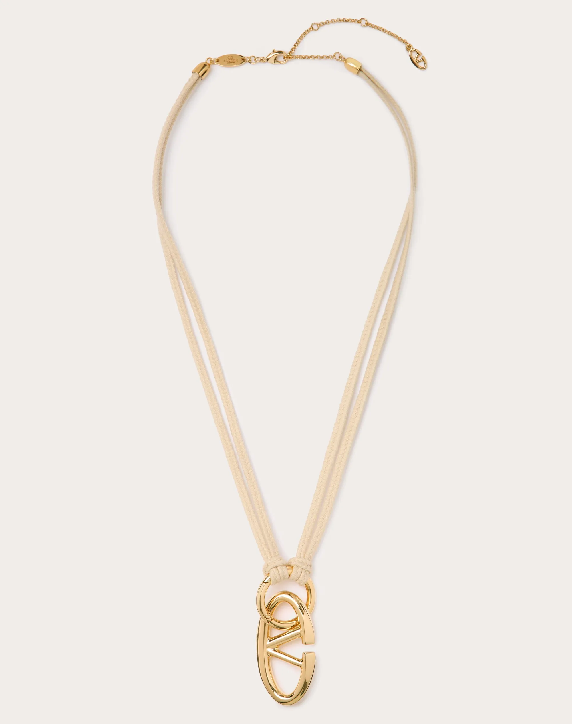 COLLANA VLOGO THE BOLD EDITION IN CORDA E METALLO