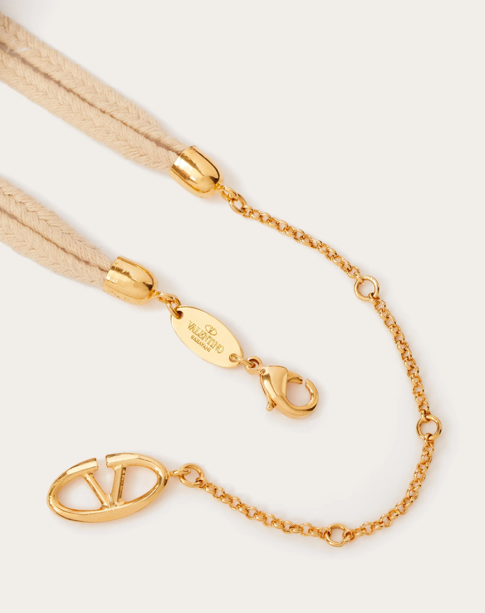 COLLANA VLOGO THE BOLD EDITION IN CORDA E METALLO