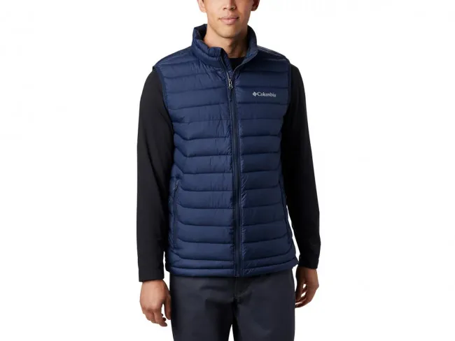 COLUMBIA GILE IMBOTTITO UOMO INVERNO 1748031 465  POWDER LITE VEST COLLEGIATE NAVY