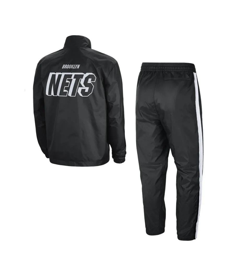 Completo Tuta Uomo Nba Courtside Tracksuit Bronet Black/white/black/white