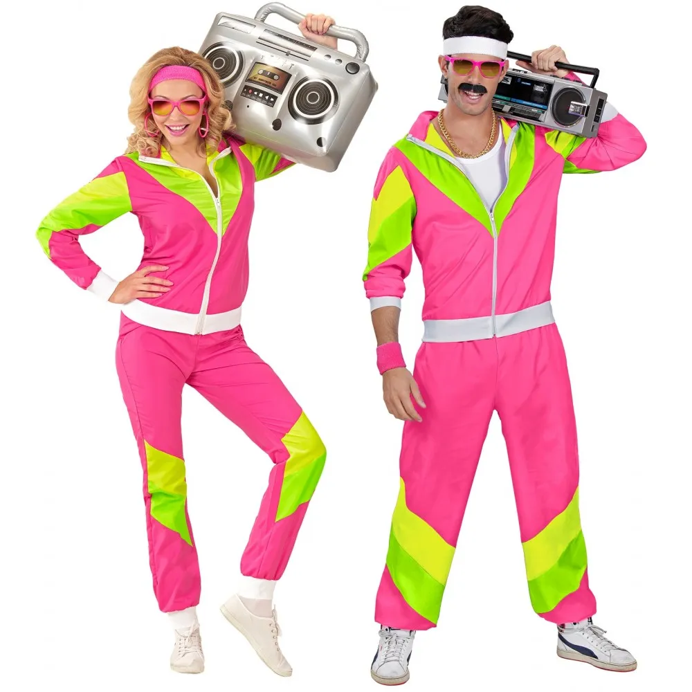 Costume Tuta Anni 80 Unisex per Feste a Tema, Taglia M, Adulto
